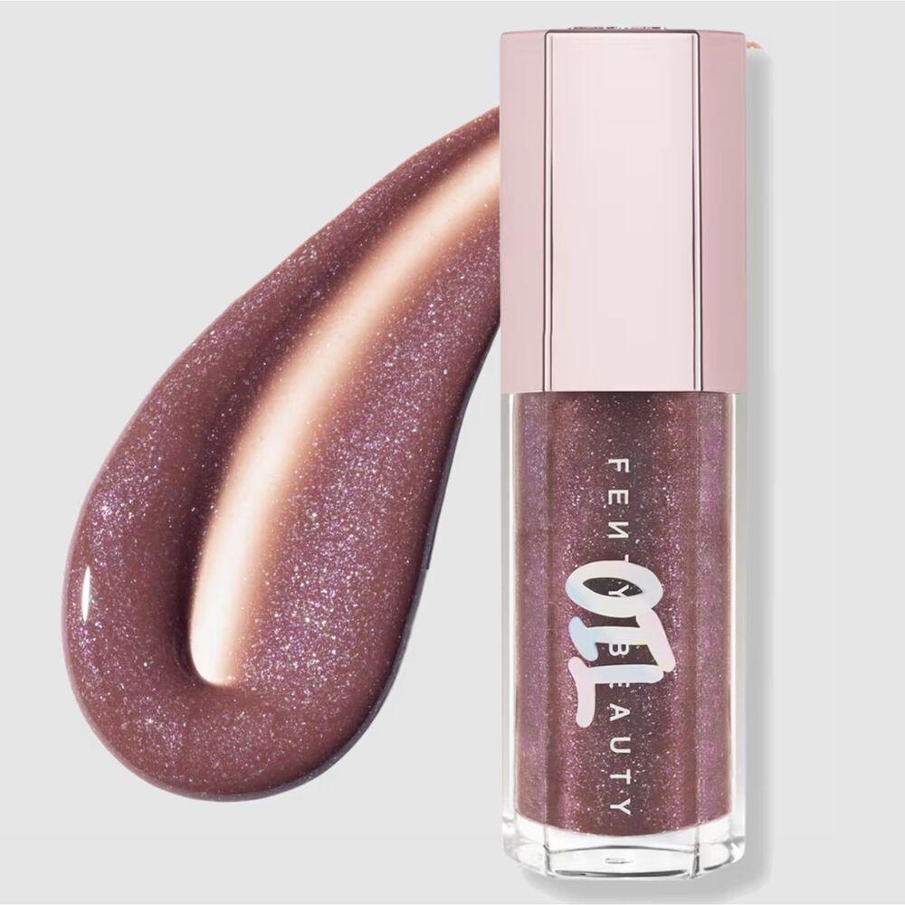 NIB Fenty Beauty Gloss Bomb Oil Luminizing Lip Oil 'N Gloss in Rose Amber